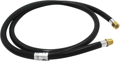 Miniatura 8 de Manguera de alta presión de 5 pies, manguera de extensión NPT macho de 1/4 pulgadas a hembra de 1/4 pulgadas, manguera de goma flexible de 5/16
