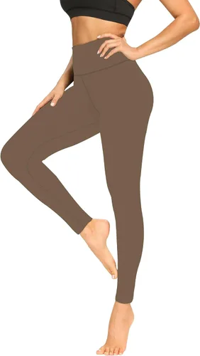 Leggings suaves para mujer, cintura alta, control de abdomen, no se transparentan, pantalones de yoga para entrenamiento