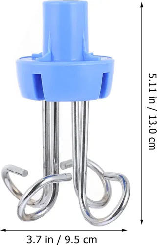 Miniatura 7 de Gancho colgante vertical del gancho del estante de la infusión del acero inoxidable con cuatro ganchos para el uso del hospital de la clínica