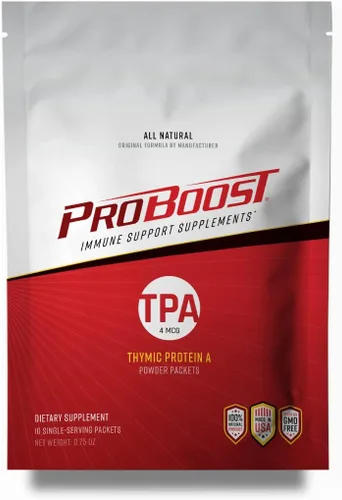 Thymic Protein A - Paquetes de polvo (4 McG TPA) – Suplemento de apoyo del sistema inmunológico – Fórmula totalmente natural, sin OMG – 10 paquetes