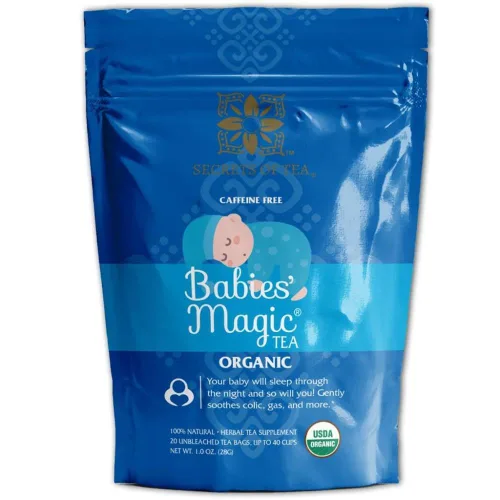 Secrets Of Tea - Té mágico para bebés - Mezcla de té de hierbas orgánico USDA sin cafeína, 20 unidades (1 paquete)