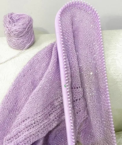 Miniatura 8 de Authentic Knitting Board Telar multi-tejido ajustable, piezas de enganche, calibre pequeño y grande