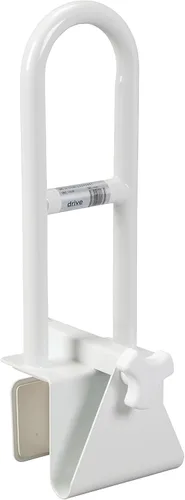 Miniatura 8 de Drive Medical Barra de agarre ajustable para bañera y barandilla de seguridad para bañera, fácil instalación con abrazadera, construcción duradera
