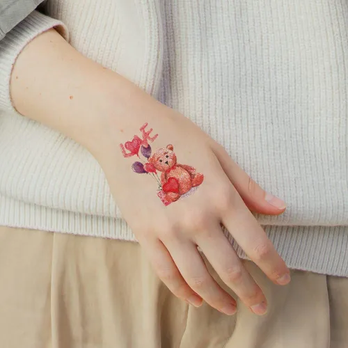 Miniatura 6 de Tatuajes para el día de San Valentín, tatuajes para el día de la madre, para mujeres, hombres, niños, niñas, decoración de arte corporal, labios