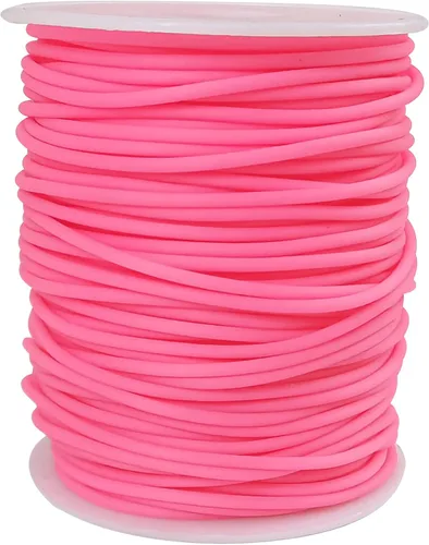 Miniatura 11 de Cable de tubo hueco de goma de 54 yardas, tubo de 0.079 pulgadas, cable de barbero para tejer con agujero de 0.039 pulgadas (0.039 in), protector