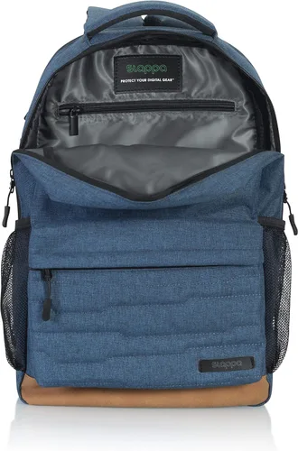 Miniatura 4 de Slappa Alpha Series - Mochila para laptop para videojuegos, se adapta a portátiles de hasta 15 pulgadas; azul (SL-ALPHA-LAPTOP-BP-BLU)