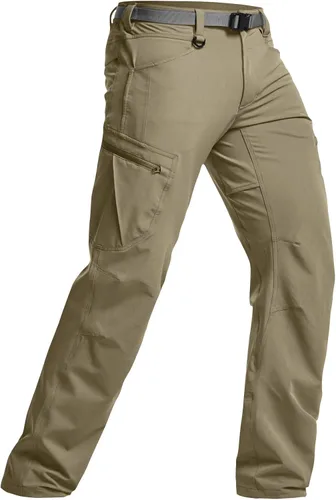 Miniatura 9 de CQR - Pantalones tácticos para hombre Quick Dry, resistentes al agua, pantalones de trabajo ligeros elásticos, para senderismo y actividades al aire