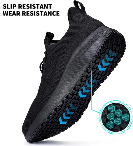 Miniatura 3 de AEHAO Non Slip Shoes for Men Food Service, Waterproof Work Shoes Restaurant,Slip On Resistant Sneakers, Breathable, Lightweight Walking Shoes for