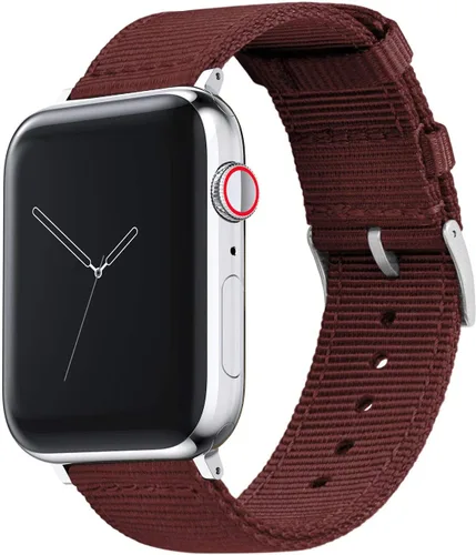 Miniatura 11 de BARTON WATCH BANDS - Correas de reloj de nailon de estilo militar compatibles con modelos de Apple Watch - 1, 2, 3, 4, 5, 6, 7, 8, 9, 10, SE, Ultra
