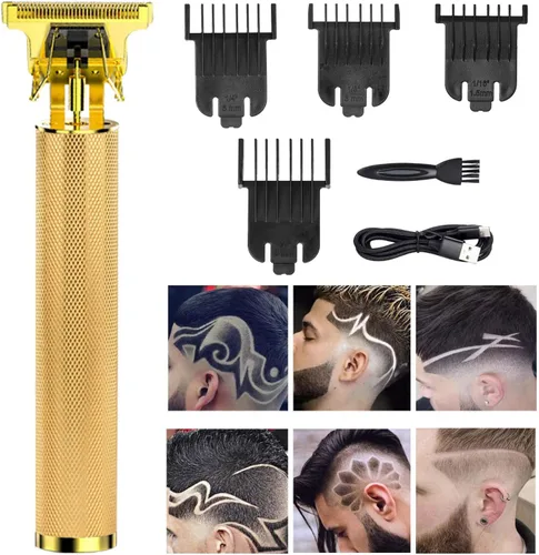 Miniatura 51 de Cortadora de pelo profesional para hombres y mujeres, inalámbrica, recargable, recortadora de pelo, kit de aseo de corte de cuerpo de metal