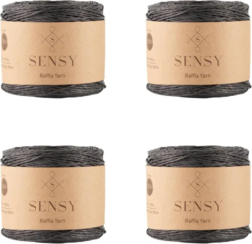 Miniatura 36 de Sensy Premium - Hilo de rafia multicolor (185 yardas, 100% papel, 400)