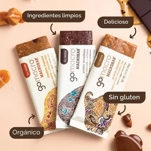 Miniatura 2 de GoMacro Macrobar - Barras de proteína, paquete variado