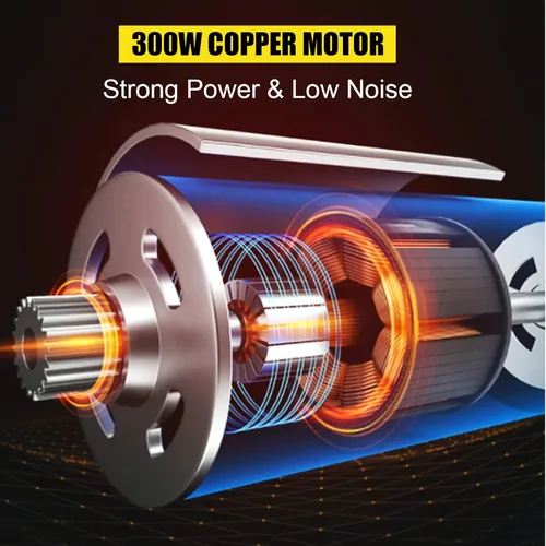 Miniatura 7 de Trituradora de hielo eléctrica de 110 V, máquina portátil de acero inoxidable de 4 cuchillas para hielo afeitada, máquina de hielo afeitado de 300 W