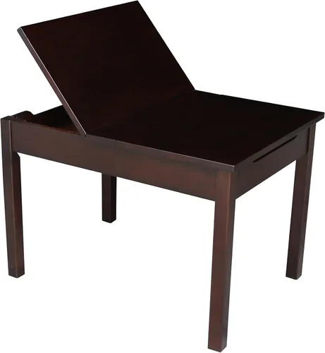 Miniatura 5 de IC International Concepts Mesa juvenil con tapa elevable, almacenamiento oculto, construcción de madera duradera, ideal para salas