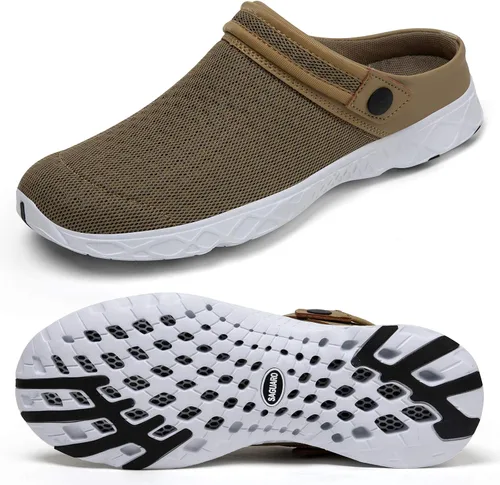 Miniatura 18 de SAGUARO - Zapatos de jardín de secado rápido para hombre y mujer, ligeros y transpirables. Zuecos de jardinería, sandalias de agua y malla