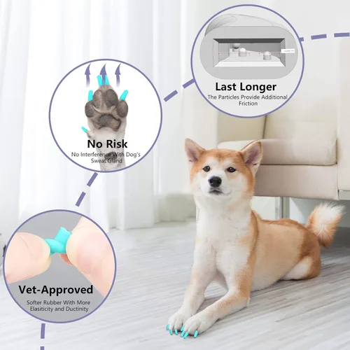 Miniatura 3 de Agarradores de Uñas para Perros - Antideslizantes para Perros, Agarradores de Dedos para Perros Mayores, Detienen el Deslizamiento en Pisos Duros