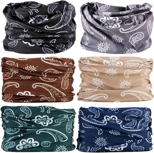 Miniatura 22 de Polaina para el cuello Máscara Bufanda para la cara Bandana Cobertura de tubo Tocado Pasamontañas Diadema Envoltura para la cabeza para hombres