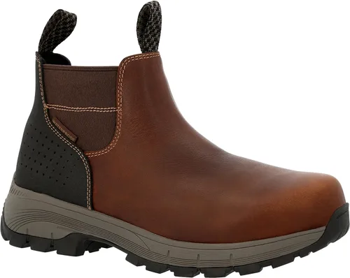 Georgia Boot mens Georgia Boot Eagle Trail Waterproof Alloy Toe Chelsea Work Boot