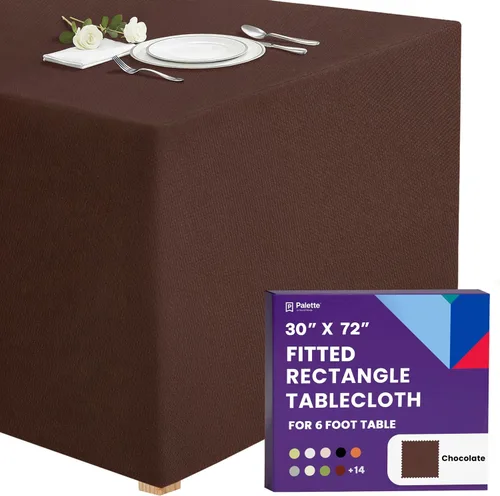 Miniatura 26 de Gee Di Moda - Mantel rectangular a medida en poliéster lavable para mesa de 4 pies, ideal para mesa de bufé, fiestas, cenas, bodas, vacaciones