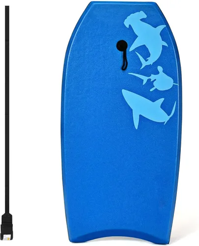 Miniatura 8 de IRONMAX - Tabla de surf ligera de 37/41 pulgadas con correa de muñeca, núcleo de EPS, cubierta XPE y parte inferior lisa de polietileno de alta