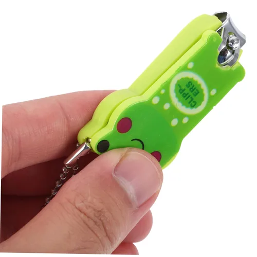 Miniatura 8 de BESPORTBLE Cortauñas portátil de dibujos animados lindo gato panda práctico cortador de uñas para niño niña pequeña herramienta de manicura