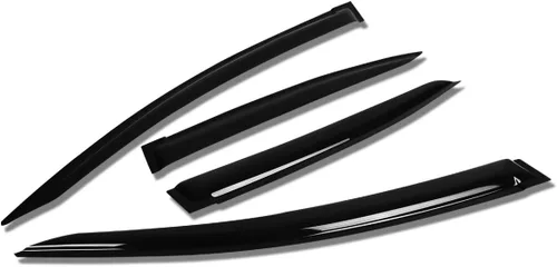 Miniatura 13 de Auto Dynasty 4 protectores de lluvia con cinta adhesiva para ventana compatibles con Honda Civic 1996-2000 de 4 puertas, protectores de lluvia