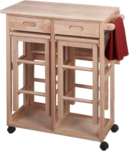 Miniatura 2 de Winsome Wood Suzanne - Set de cocina cuadrado, natural, haya