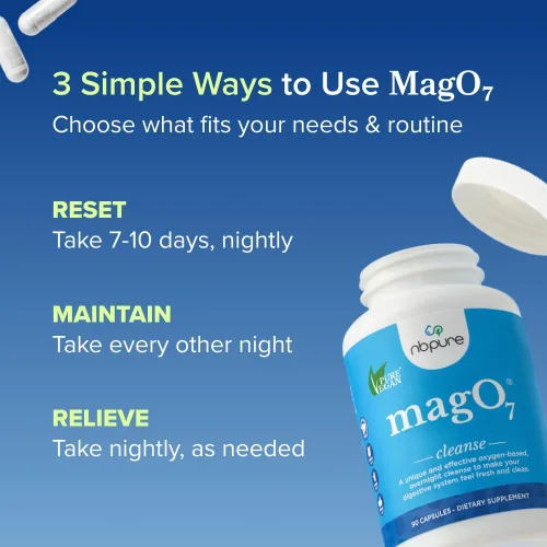 Miniatura 3 de nbpure MagO7 - Limpieza y desintoxicación natural de colon - Alivio ocasional del estreñimiento, suavizante de heces y apoyo de hinchazón