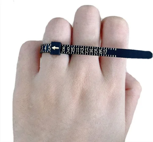 Miniatura 2 de Medidor de dedos para anillos, reutilizable, tallas de anillos de EE. UU. 1-17