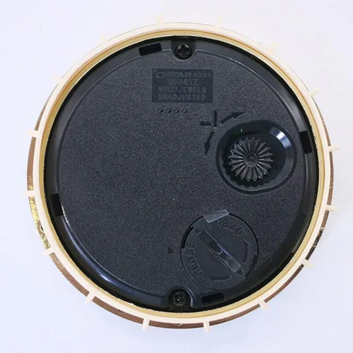 Miniatura 8 de Eforcase Inserto de reloj redondo de 2.4 pulgadas/2.402 in, movimiento de cuarzo, número romano, adorno plateado, cara blanca, reloj clásico, Plata