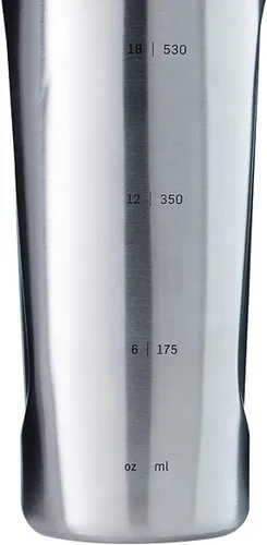 Miniatura 3 de BlenderBottle Radian Shaker Cup Botella de agua aislada de acero inoxidable con batidor de alambre, 26 onzas, azul ártico mate