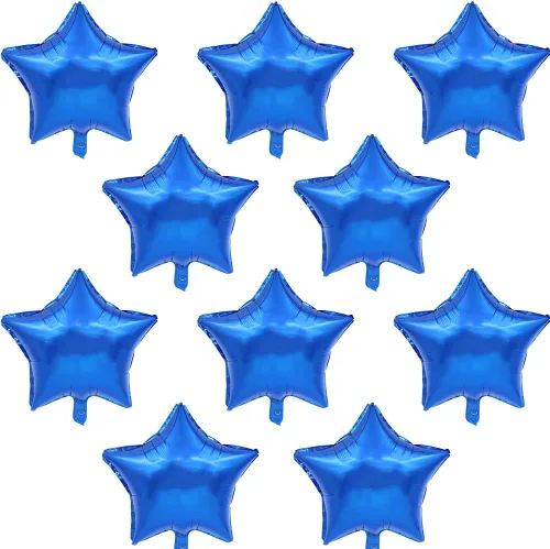 Miniatura 11 de BEISHIDA 30 globos dorados de 18 pulgadas con forma de estrella de Mylar para fiesta de cumpleaños, boda, día de San Valentín, fiesta de compromiso