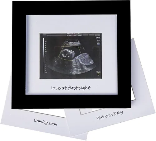 Marco de fotos para bebé, para la primera ecografía, ideal como regalo para padres que esperan, baby shower, fiesta de género, decoración para la