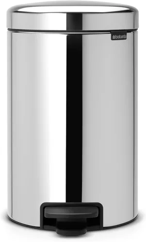 Miniatura 61 de Brabantia NewIcon - Cubo de basura con pedal de cierre suave para cocina, con cubo extraíble, 3.2 galones, azul soñado Azul (Dreamy Blue)