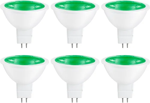 Miniatura 13 de Sunlite Foco reflector LED MR16 41047, 90 lúmenes, 3 vatios (ecualizador de bombilla halógena de 25 W) 12 V, base bi-pin GU5.3, no regulable, Rojo