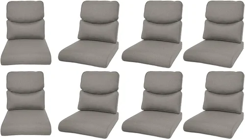 Miniatura 135 de Rilyson Cojines de patio para muebles de exterior, 22 x 24 pulgadas, respaldo alto y asiento profundo, cojín de exterior para sillas de patio, sofá
