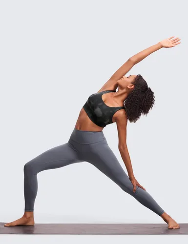Miniatura 8 de CRZ YOGA Butterluxe - Brasier deportivo con espalda en U para mujer, cuello redondo, acolchado, de bajo impacto, para yoga, entrenamiento