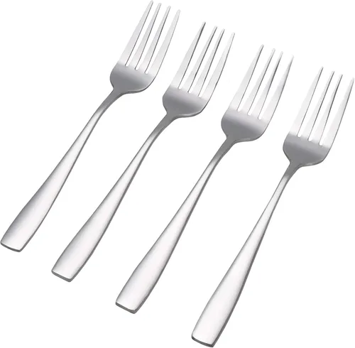 Miniatura 7 de Asking Tenedores de postre de acero inoxidable de 12 piezas, juego de cubiertos y tenedores de postre