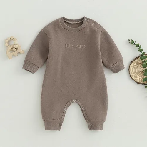 Miniatura 4 de MERSARIPHY Mameluco de manga larga para bebé, niña y niño, mameluco de una pieza para otoño e invierno