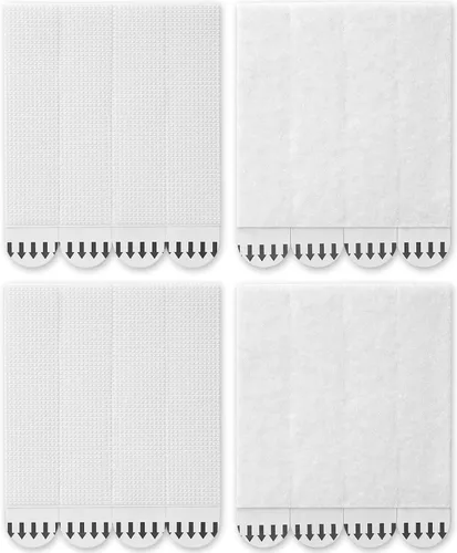 Sinnsally Tiras para colgar cuadros extra grandes, resistentes, 20 pares (40 tiras), ganchos adhesivos para colgar en paredes sin clavos, sin daños,