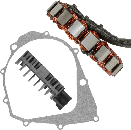 Miniatura 6 de Caltric Estator y Regulador Rectificador W/Junta Compatible Con Yamaha Raptor 350 Yfm350R 2004-2013