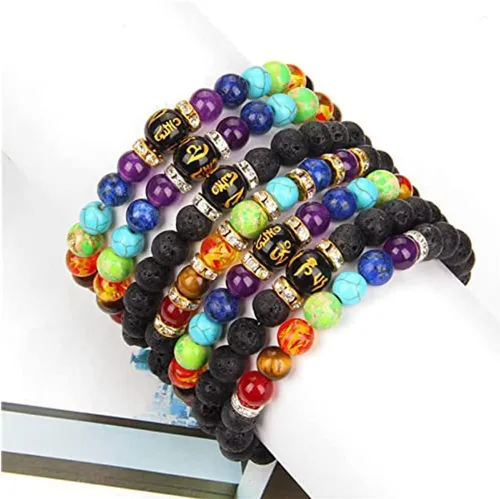 Miniatura 7 de LONGLUAN Pulsera Arus 7 chakras, pulsera de 7 chakras, pulsera de los 7 chakras para mujer, pulsera de 7 chakras amour supreme, pulsera de 7
