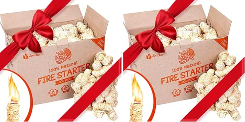 Miniatura 8 de Arrancadores de fuego para estufas de leña - Paquete XXL de 100 iniciadores de fuego de carbón y madera para ignición rápida - Kit confiable
