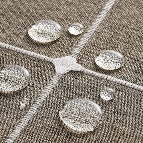 Miniatura 93 de ZeeMart - Mantel de mesa con diseño de cuadrícula boho y borlas (blanco roto, 132 cm x 132 cm), mantel de gran peso de lino a cuadros bordado