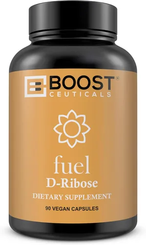 BoostCeuticals D Ribosa Cápsulas Veganas Pura Sin Estearatos Sin Aditivos – Sin OGM Sin Gluten 90 500 mg D-Ribosa Cápsulas