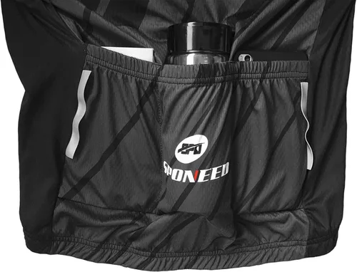 Miniatura 6 de sponeed - Jerséis de ciclismo para hombre, tops, camisas de ciclismo, manga corta, atuendo de ciclismo, chaqueta de ciclismo de cierre completo