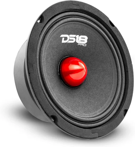 Miniatura 7 de DS18 PRO-GM6.4B - Altavoz de 6.5 pulgadas, rango medio, bala de aluminio roja, 480 W máximo, 140 W RMS, 4 ohmios, altavoces de puerta de audio