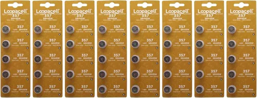 Miniatura 3 de LOOPACELL Batería electrónica del reloj del óxido de plata de 20 357 SR44