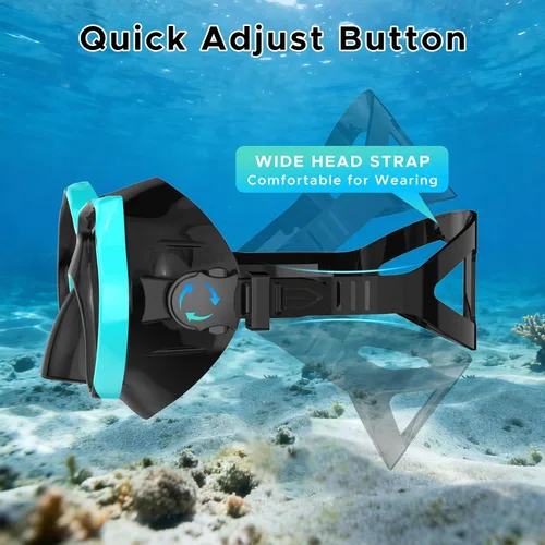 Miniatura 5 de Máscara de buceo Anti-niebla Natación Snorkel máscara para adultos Buceo Natación Snorkel Gafas Verde