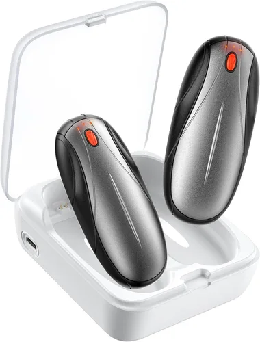 Miniatura 9 de Hand Warmers Rechargeable 2Pack,14000mAh Electric Hand Warmers with Charging Case,Quick Charge Portable Heater,Gifts for Negro